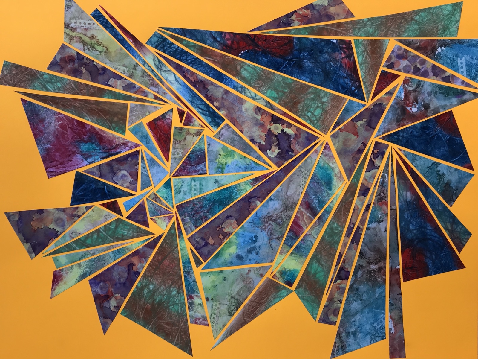 Blue and Amber Triangles
