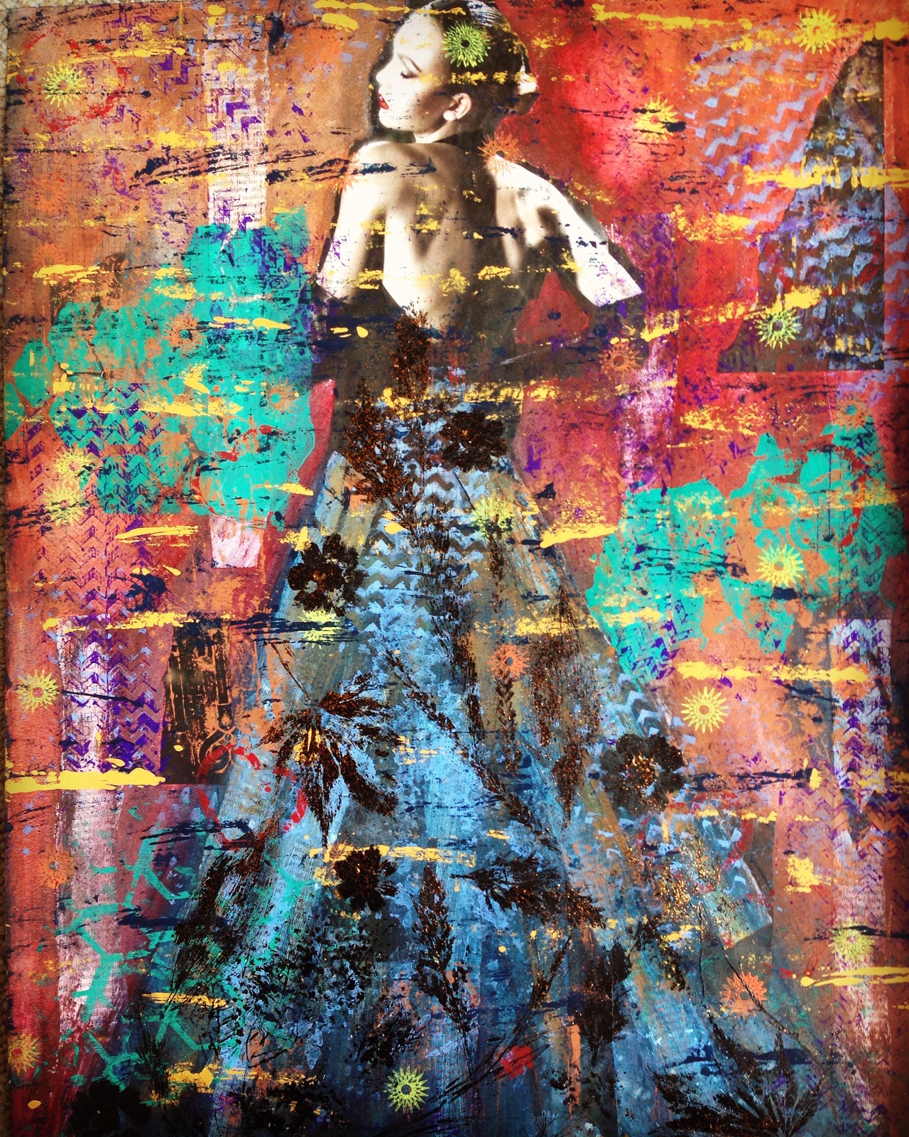 Woman in the Blue Dress